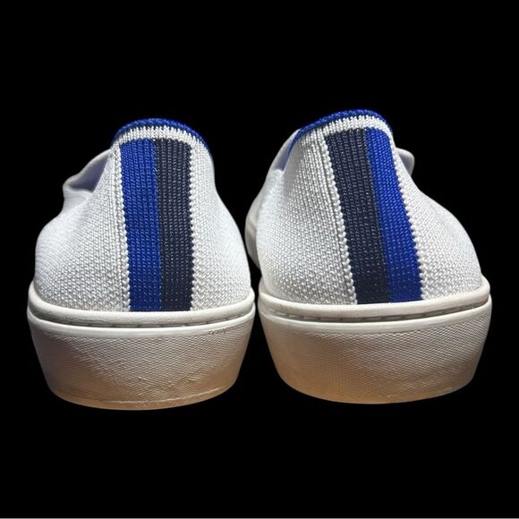 Rothy's The Original Slip On Sneaker Sz 7 Washable White Knit Casual Shoe - Picture 4 of 11